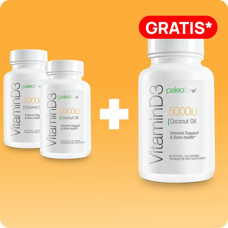 Vitamin D3 5000 IU  + Aceite de Coco (versión giftcard)